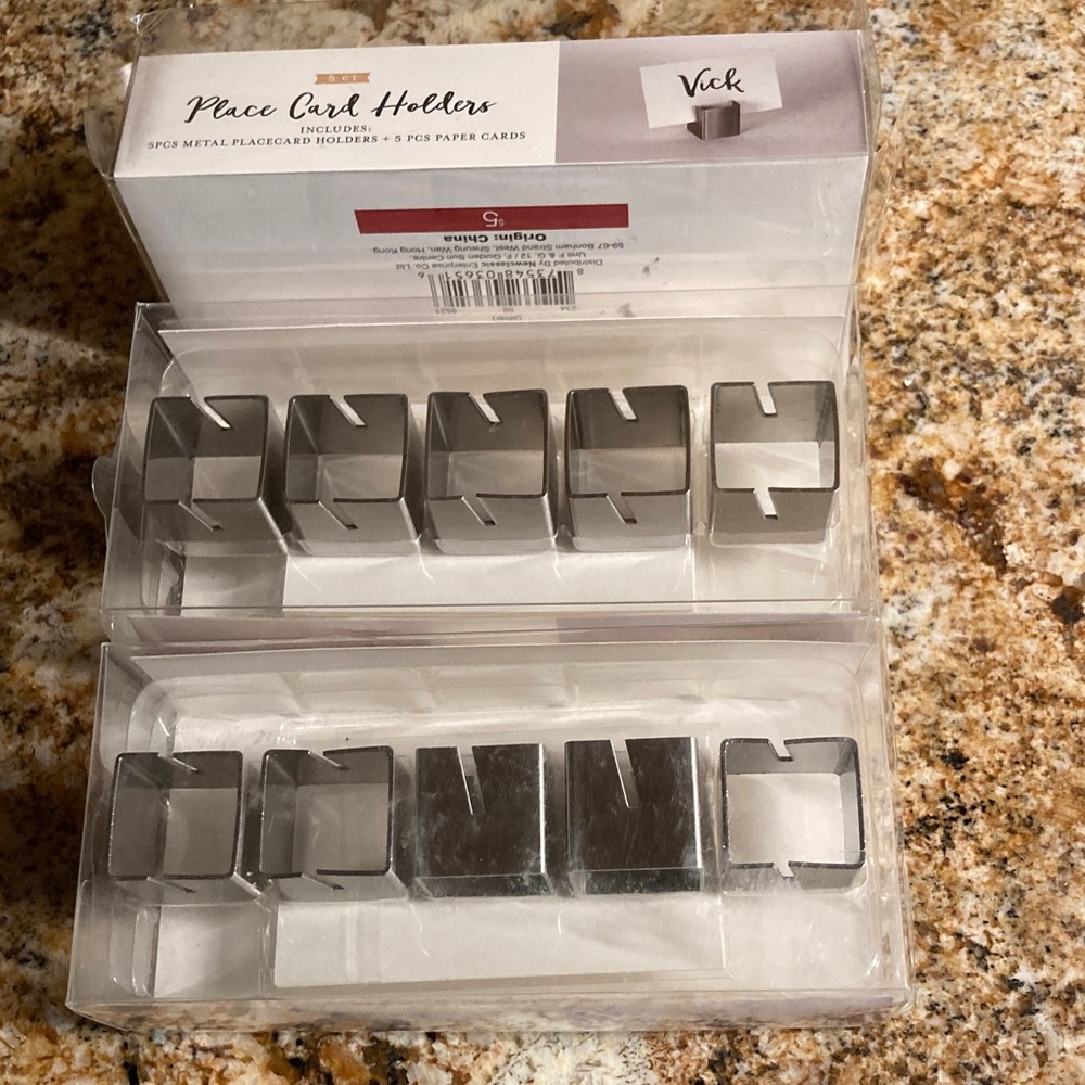 Target Stainless Metal Place Card Holders